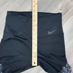 Nike Power Gym Flutter Feathers Print Leggings Black Grey Womens Small Photo 11