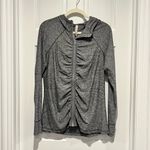 Athleta  Pacifica Crosscurrent UPF Hoodie Jacket Dark Gray Black Heather Large Photo 2