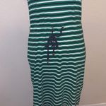 Jones New York  Sport green striped midi dress Photo 2