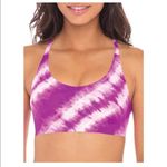No Boundaries Junior’s Bonded Racerback Tie Dye Bralette Photo 0