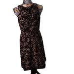 Loft Ann Taylor  Black And White Floral Dress Size 6 Photo 4