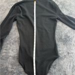 Madewell  Black‎ Long Sleeve Bodysuit Photo 4
