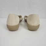 Earth Spirit Womens Shoes Size 8.5 Cream Leather Open To0e Slip On Photo 4