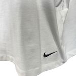 Nike  X-Large Tank Top Loose Fit Stretch Scoop Neck Pleated Sleeveless White New Photo 1