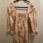 House of Harlow  1960 Linen Blend Tropical Palm Print Midi Dress Size Small Photo 2
