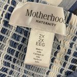 Motherhood Maternity Plus Size Blue White Cotton Striped Casual Cami Top Photo 5