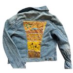 Lucky Brand Womens Dixie Embroidered Back Patch Denim Jean Jacket - Sz S Photo 2