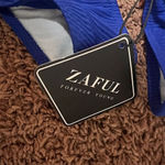 Zaful Women's Ribbed Bikini Set Blue Size Medium Scoop Neck Cheeky 2 Piece NWT Photo 7