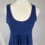 Banana Republic  dark blue gathered racerback maxi dress size small Photo 1