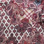 Chicos Womens‎ Button Up Blouse 16P Or 3P Burgundy Professional Business Career Red Photo 2