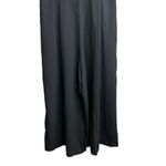 Shoshanna Black Wide-Leg Cropped Jumpsuit Size 6 Pleated Square Neck Womens Photo 4