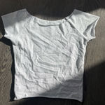 Brandy Melville  Grey Off-The-Shoulder Top Photo 0