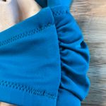 Shade & Shore  Women's Teal Blue Ruffle Bralette Bikini Top - Size 36B - NWT Photo 5