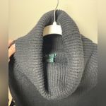 Ralph Lauren  Wool Blend Waffle Knit Poncho Shawl One Size Photo 6