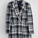 ZARA  Tweed Jacket Womens Small Double Breasted Blazer Equestrian Quiet Luxury Photo 1