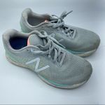 New Balance  Grey & Teal Running Shoes Sneakers Womens 8.5 Shoes Casual Athletic Photo 3
