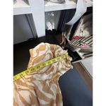 H&M Crop Top Size M Mustard Yellow Zebra Print 3/4 Balloon Sleeve Boho Chic Size M Photo 5