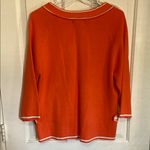 World Republic Orange Sweater with White Trim Size XL Photo 3