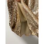 Parker  Vika Sequin Tank Top in Blush Stars Gold Tan XS NYE Sparkle Party EUC Photo 9