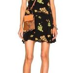 ALC Frank ALC Womens Size 4 Serena Floral Print 100% Silk Mini Dress Sleeveless V-Neck Photo 0