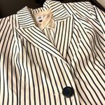 CAbi  Olé Bell Sleeve Navy Striped Blazer
Jacket Size 6 Photo 5