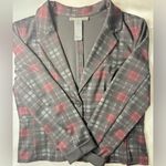 Suzy Shier  Black and Gray Plaid Blazer Photo 7