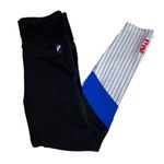 P.E Nation Leggings‎ Black White Blue Stripe Athletic Workout Pants Women M Size M Photo 0