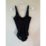 Flexees Sleeveless Sweetheart Neck Bodysuit Lace Floral Black Women's Size 34C Photo 1