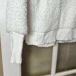 Athleta Faux Fur Sherpa Funnel Neck Mock TurtleNeck Top Sweatshirt Size Medium Photo 2