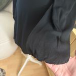 Aritzia WILFRED Black Novella Mini Dress Puff Sleeve Size 8 NWT Photo 5