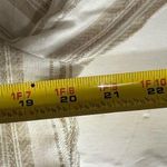 Entro  drop waist cream tan tier lined neutral dress ruffle sleeve L vacation Photo 6