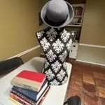 Vintage Casual British Style Round Top Curled Wool Hat Gray Photo 2