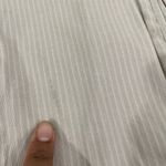 NWT Lefties Corset Women Xs Tan Pin Striped Buckle Croppped Photo 1