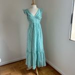 Skies Are Blue green striped maxi dress Photo 4