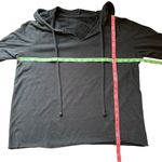 Wildfox Sweat Halo Pullover Black Cozy Lightweight Terry Hoodie Pink Stripes Photo 5