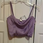 H&M NWT lilac purple crop top adjustable straps. Adorable.  size XS. 🤩 Photo 0