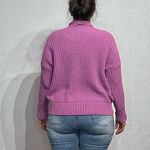 Aerie Purple Chunky Knit Oversized Sweater Sz XS Photo 8