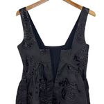 Anthropologie  MAEVE Women’s Black Metallic Brocade Mini Cocktail Dress Photo 7