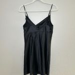 Victoria's Secret  Black cowl neck slip dress womens medium going out lbd evening Photo 2