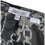Jennifer Lopez Black Chain Print V-Neck Sleeveless Top Women Size Small | 15-10 Photo 2