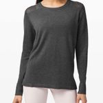 Lululemon  Back to Balance Long Sleeve Sweater in Heathered Graphite Grey Photo 0