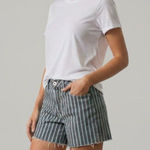 GRLFRND  Cindy Blue White Stripe Shorts Size 31 NWT Photo 0