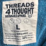 Threads 4 Thought Threads 4‎ Thought sustainable apparel teal animal print full zip hoodie Photo 4