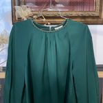 Tuckernuck  Rainforest Green Adah Satin Blouse & Erin Pants - Sz L ❤️🎀 Photo 8
