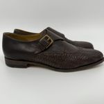 Billy Reid  Womens Woven Leather Dress Shoes Size 6 Monk Straps Made in Italy Photo 1