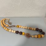 Chico's Chico’s brown wooden beaded chunky statement necklace Photo 2
