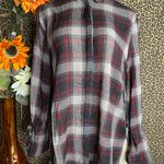 Doe & Rae ✅3/$30✅ NWT  Wine Button Down Long Sleeve Flannel Shirt with Wrist Ties | LARGE Photo 1