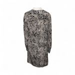 Rebecca Taylor Leopard 100% Silk A-Line Long Sleeve Button Up Shift Dress Size 8 Photo 4