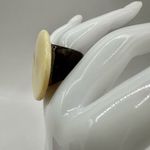 Abalone circle cocktail ring Photo 6