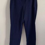Eileen Fisher  Navy Blue Straight Leg Pull On Pants Small Photo 0